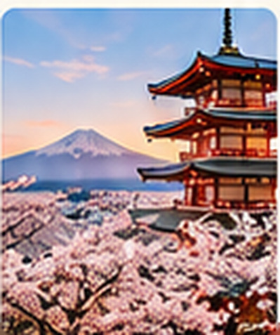 日本京都櫻花與古寺